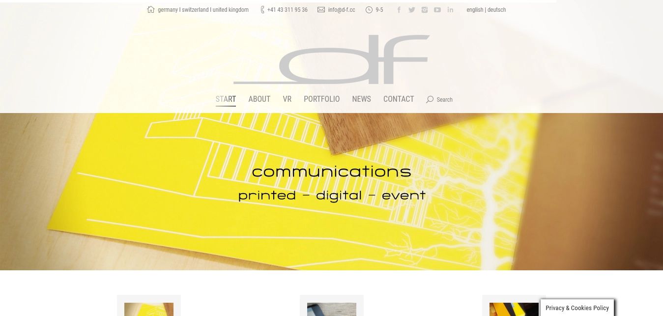 DF Communication Printed Digital Event